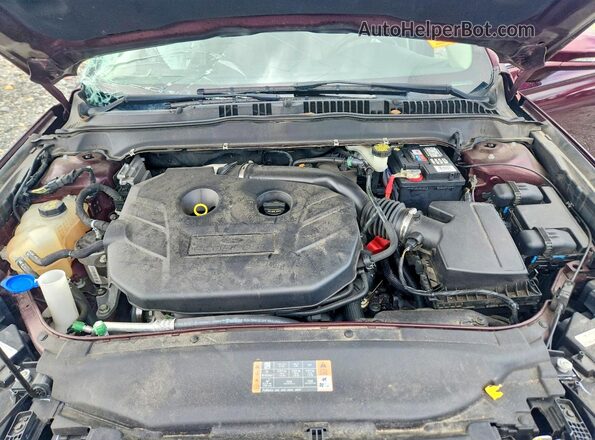 3FA6P0H93JR106362 2018 FORD FUSION Maroon უკანა სალონის ხედი