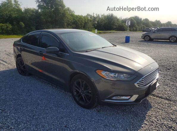 3FA6P0H93JR148692 2018 FORD FUSION Gray Delantero derecho