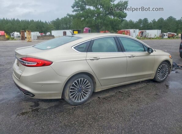 3FA6P0H95JR160164 2018 FORD FUSION Gold Rear right