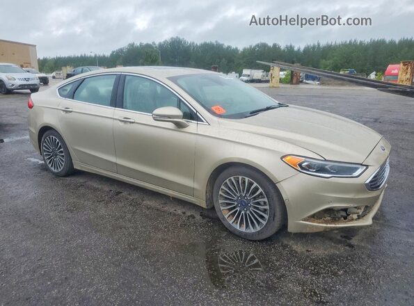 3FA6P0H95JR160164 2018 FORD FUSION Gold Front right