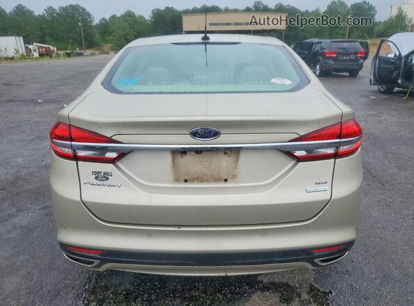 3FA6P0H95JR160164 2018 FORD FUSION Gold Rear view