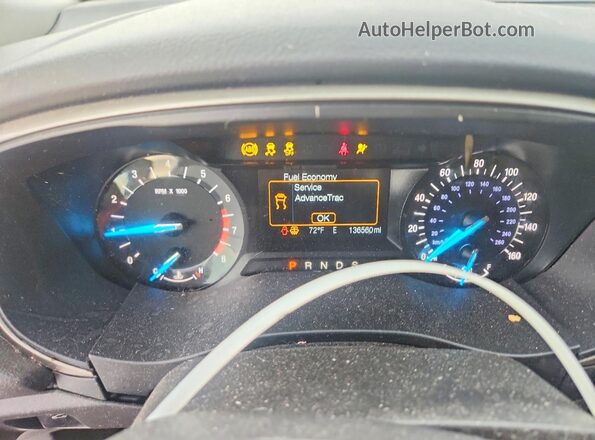 3FA6P0H96GR198155 2016 FORD FUSION Белый Вид щитка приборов