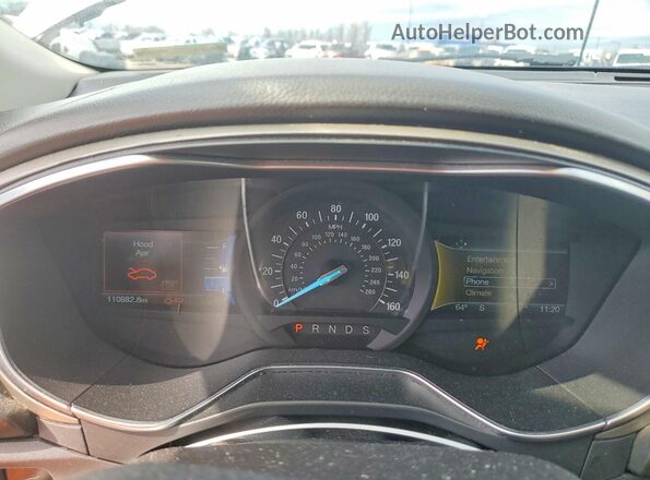 3FA6P0H96GR211695 2016 FORD FUSION Silver Вид щитка приладів