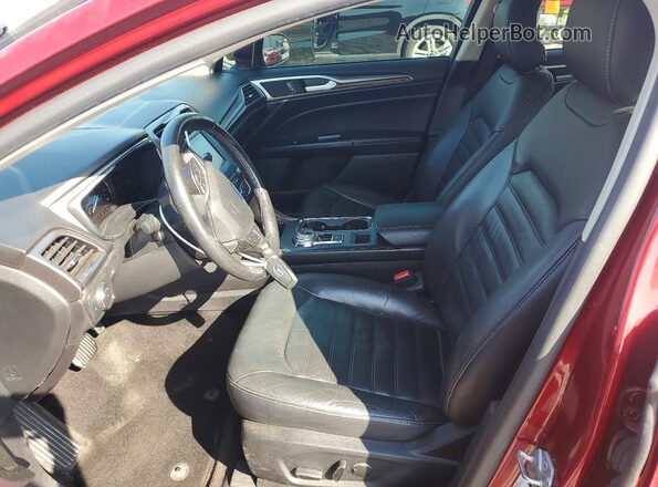 3FA6P0H97HR406187 2017 FORD FUSION Burgundy Widok wnętrza z przodu