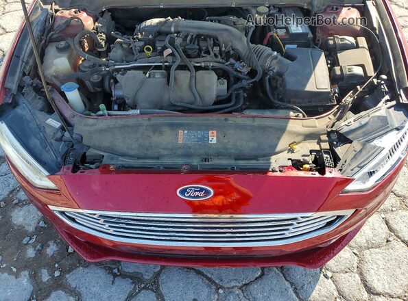 3FA6P0H97HR406187 2017 FORD FUSION Burgundy Widok wnętrza z tyłu