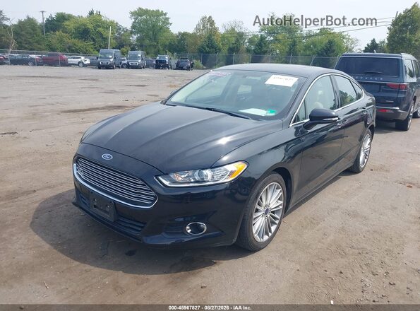 3FA6P0H98GR336522 2016 FORD FUSION Black წინა მარცხენა ხედი სამი მეოთხედიდან