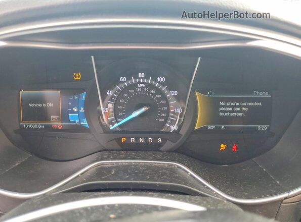 3FA6P0H99JR258498 2018 FORD FUSION Серый Вид щитка приборов