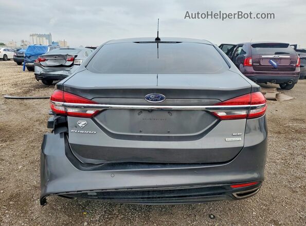 3FA6P0H99JR258498 2018 FORD FUSION Серый Вид сзади