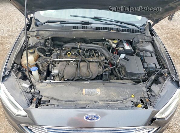 3FA6P0H99JR258498 2018 FORD FUSION Серый Вид задней части салона