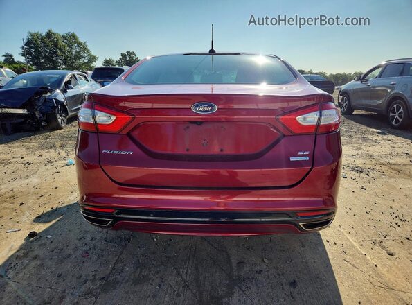 3FA6P0H9XGR178586 2016 FORD FUSION Red Widok z tyłu