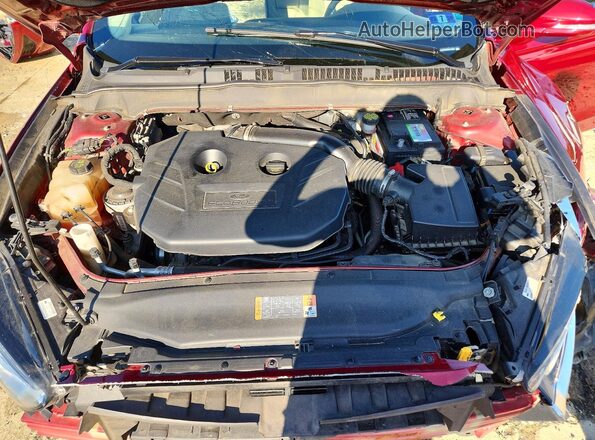 3FA6P0H9XGR178586 2016 FORD FUSION Red Widok wnętrza z tyłu