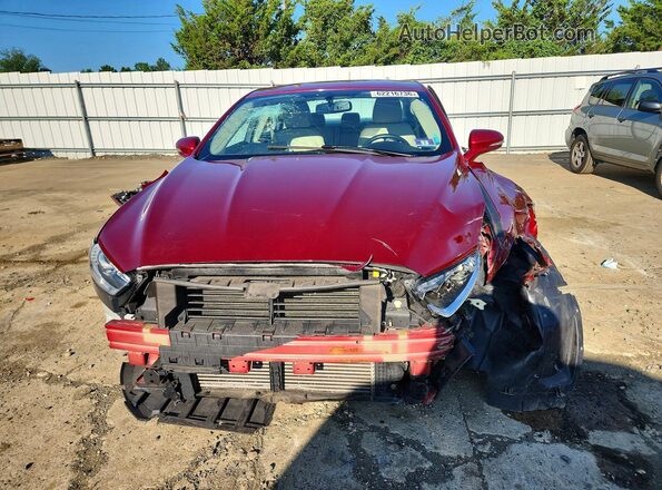 3FA6P0H9XGR178586 2016 FORD FUSION Red Widok z przodu