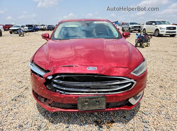 3FA6P0H9XHR206372 2017 FORD FUSION Burgundy Widok z przodu