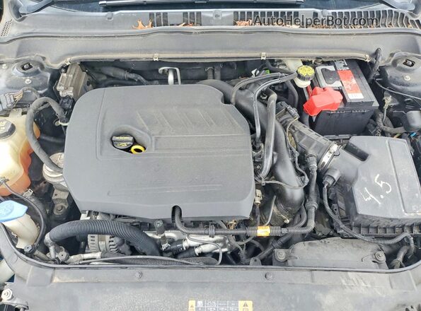 3FA6P0HD0GR104579 2016 FORD FUSION Черный Вид задней части салона