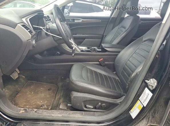 3FA6P0HD0GR104579 2016 FORD FUSION Черный Вид салона спереди