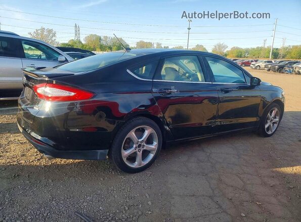 3FA6P0HD0GR152602 2016 FORD FUSION Black Tył prawy