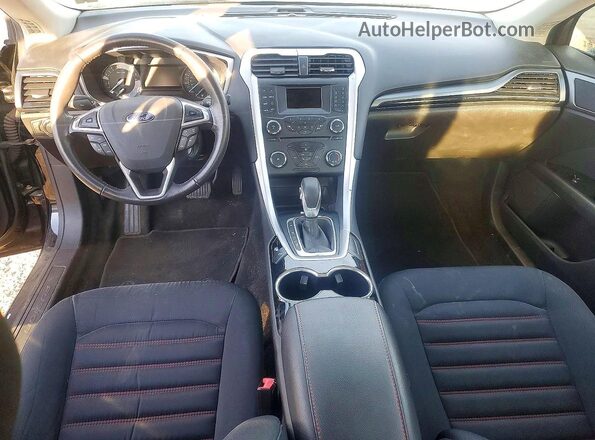 3FA6P0HD0GR152602 2016 FORD FUSION Black Widok deski rozdzielczej