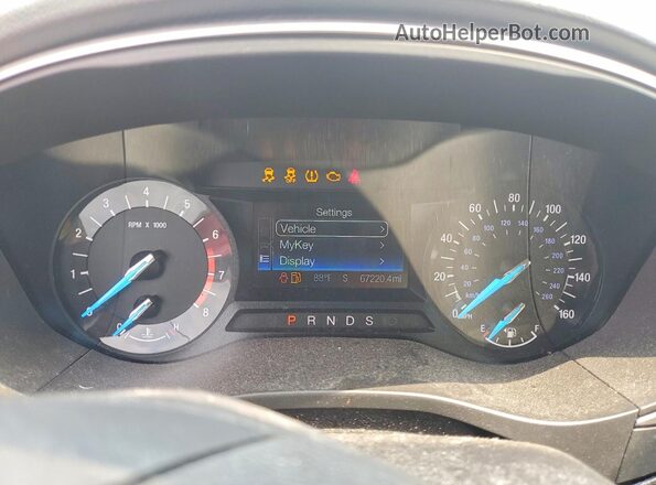 3FA6P0HD0GR152602 2016 FORD FUSION Black Widok zestawu wskaźników