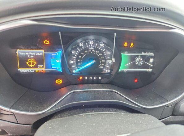 3FA6P0HD0GR201846 2016 FORD FUSION White Vista del cuadro de instrumentos