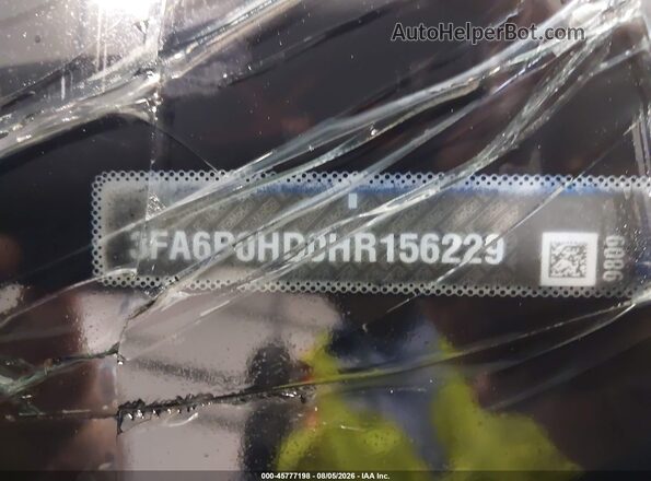 3FA6P0HD0HR156229 2017 FORD FUSION Blue Շարժիչի բաժամունքի տեսք