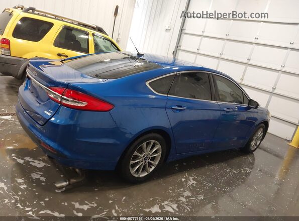 3FA6P0HD0HR156229 2017 FORD FUSION Blue Սալոնի հետևի տեսք