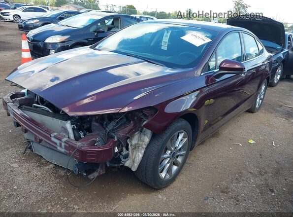 3FA6P0HD0HR333975 2017 FORD FUSION Темно-бордовый Передняя левая четверть