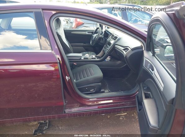 3FA6P0HD0HR333975 2017 FORD FUSION Темно-бордовый Вид салона спереди