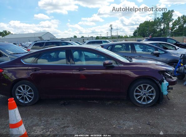 3FA6P0HD0HR333975 2017 FORD FUSION Темно-бордовый Панорамный вид салона 360°