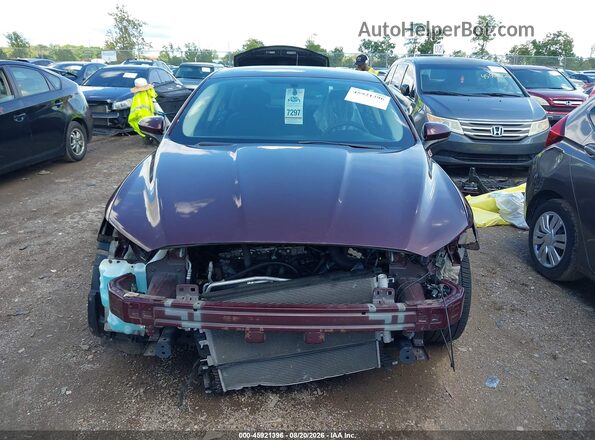3FA6P0HD0HR333975 2017 FORD FUSION Темно-бордовый Вид задней части салона