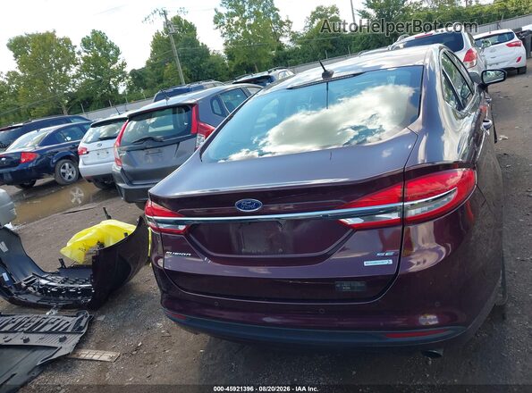 3FA6P0HD0HR333975 2017 FORD FUSION Темно-бордовый 