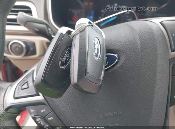 3FA6P0HD0HR335161 2017 FORD FUSION Red Dashboard view