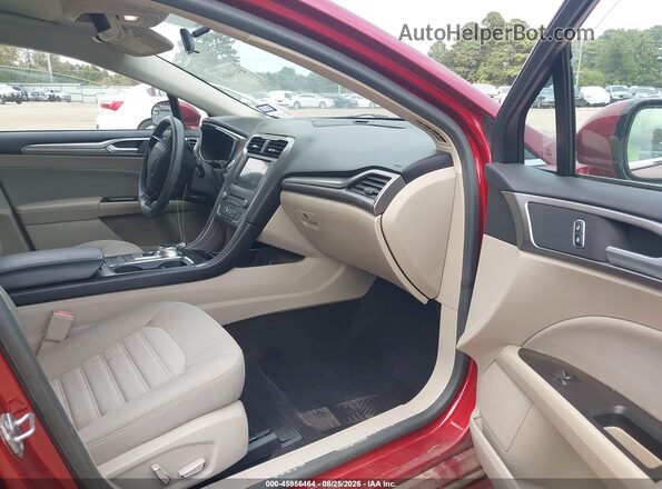 3FA6P0HD0HR335161 2017 FORD FUSION Red Front interior view