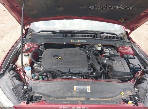 3FA6P0HD0HR335161 2017 FORD FUSION Red Rear view