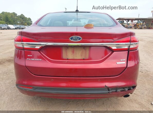 3FA6P0HD0HR335161 2017 FORD FUSION Red 