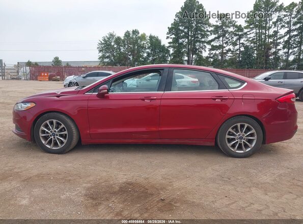 3FA6P0HD0HR335161 2017 FORD FUSION Red 360 interior view