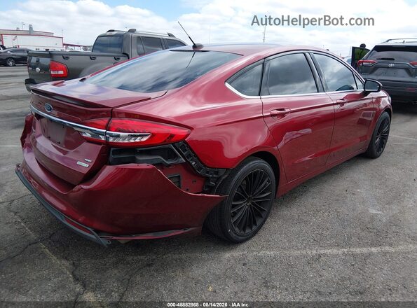 3FA6P0HD0HR398857 2017 FORD FUSION Red Tył prawy