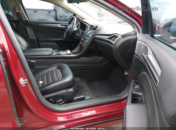 3FA6P0HD0HR398857 2017 FORD FUSION Red Widok wnętrza z przodu