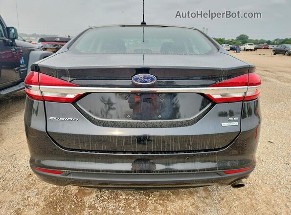 3FA6P0HD0JR135693 2018 FORD FUSION Black Вид ззаду