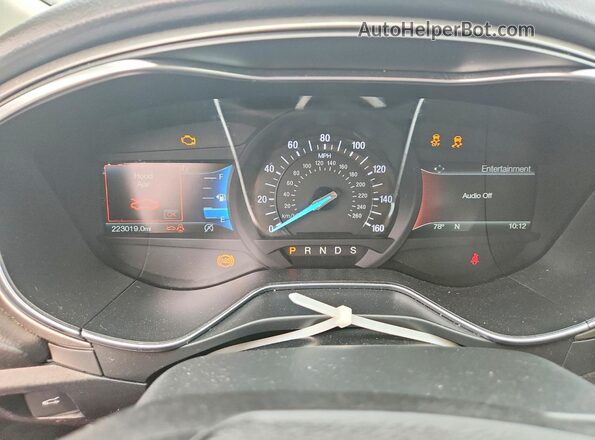 3FA6P0HD0JR135693 2018 FORD FUSION Black Вид щитка приладів
