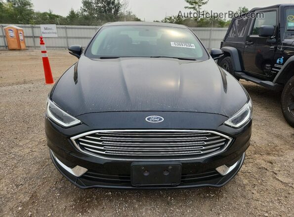 3FA6P0HD0JR135693 2018 FORD FUSION Black Вид спереду