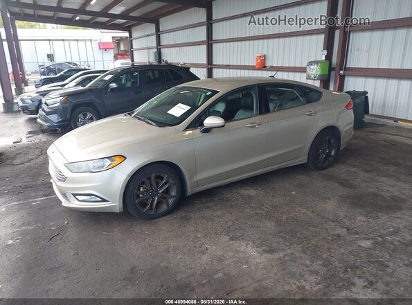 3FA6P0HD0JR144314 2018 FORD FUSION Золотой Передняя левая четверть