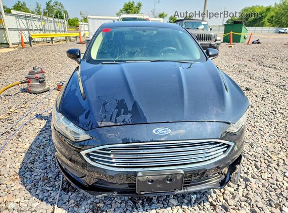 3FA6P0HD0JR195196 2018 FORD FUSION Черный Вид спереди