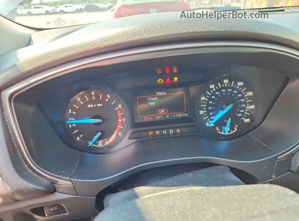 3FA6P0HD0JR195196 2018 FORD FUSION Черный Вид щитка приборов