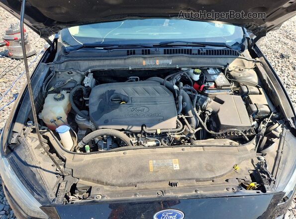3FA6P0HD0JR195196 2018 FORD FUSION Черный Вид задней части салона