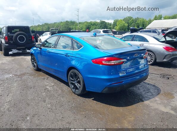 3FA6P0HD0KR107930 2019 FORD FUSION Blue Задня ліва чверть