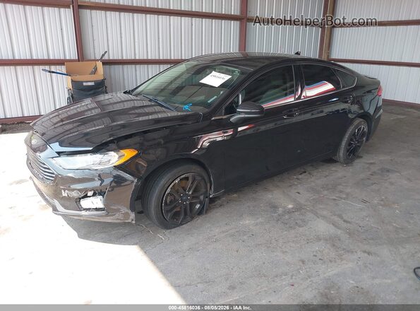 3FA6P0HD0LR122591 2020 FORD FUSION Black წინა მარცხენა ხედი სამი მეოთხედიდან