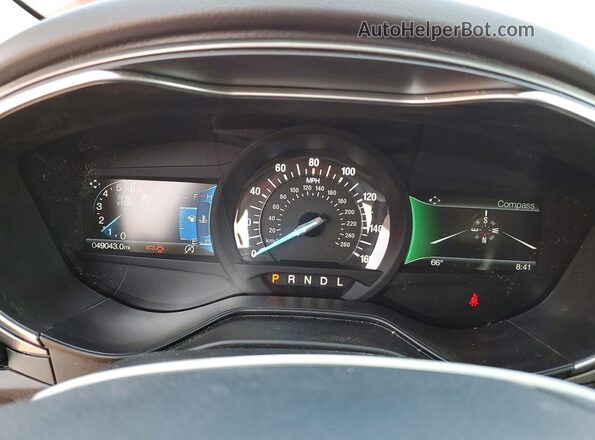 3FA6P0HD0LR185805 2020 FORD FUSION Red Вид щитка приладів