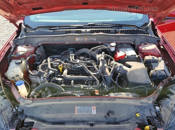 3FA6P0HD0LR185805 2020 FORD FUSION Red Вид задньої частини салону