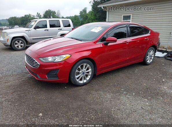 3FA6P0HD0LR259353 2020 FORD FUSION Red Առջևի ձախ երեք քառորդ տեսարան