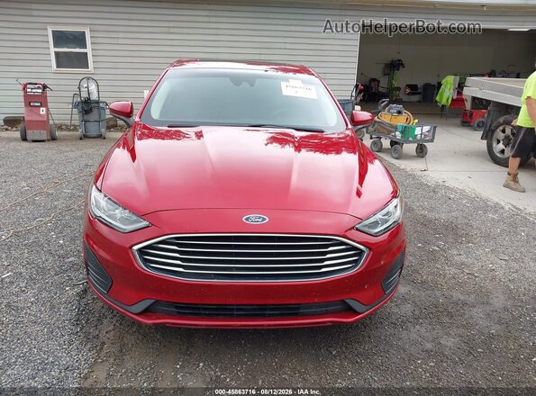 3FA6P0HD0LR259353 2020 FORD FUSION Red Սալոնի հետևի տեսք